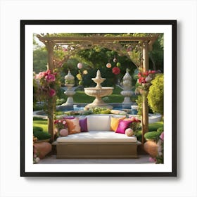 Garden Scene Art Print