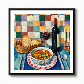 La Taverna Del Bosco Trattoria Italian Food Kitchen Art Print