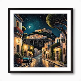 Night In Sicily Art Print
