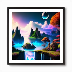 Landscape Wallpaper Art Print