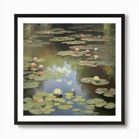 Water Lily Pond Claude Monet Art Print 0 Art Print