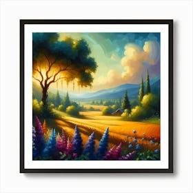 Landscape Painting 200 Art Print