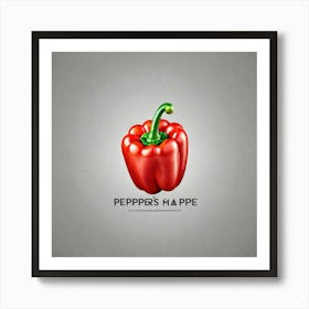 Bell Pepper Logo With Pure Background (23) Art Print