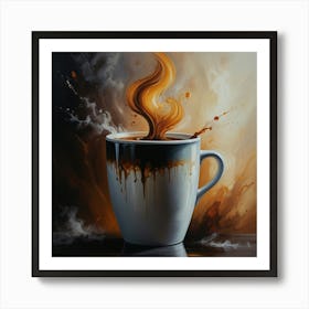 Coffee Pouring Art Print