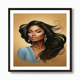 Black Woman Portrait Art Print