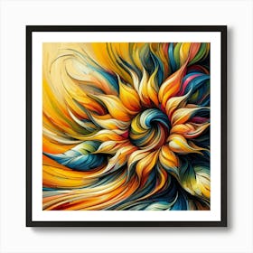 Sunflower Painting Art Print