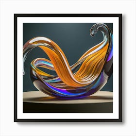 Glass Sculpture Art Print