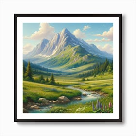 Landscape Painting Art Print