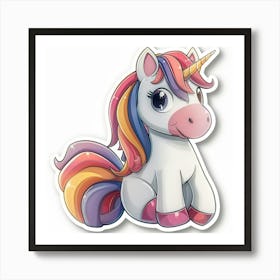 Unicorn Sticker 121 Art Print