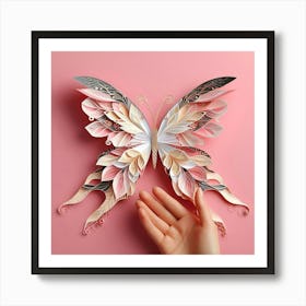 Paper Butterfly Art 3 Art Print