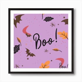 Vinatage Lilac Batty Boo Art Print