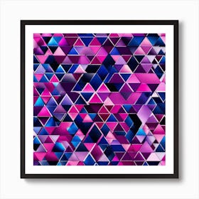 Abstract Triangles 7 Art Print