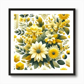 Yellow Flowers Art Print