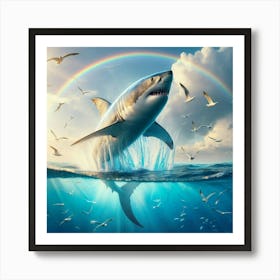 Great White Shark Art Print