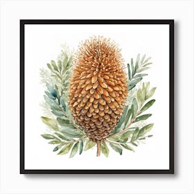 Banksia Bloom Art Print