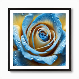 Blue Rose 4 Art Print