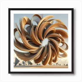 Ornate wood carving 1 Art Print