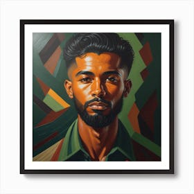Enchanting Realism, Paint a captivating portrait of man 2, that showcases the subject's unique personality and charm. Generated with AI, Art Style_V4 Creative, Negative Promt: no unpopular themes or styles, CFG Scale_13, Step Scale_50. Art Print