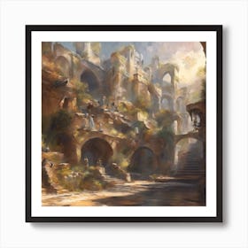 Fantasy City 3 Art Print