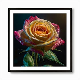 Yellow Rose Art Print