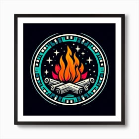 Campfire Logo Art Print