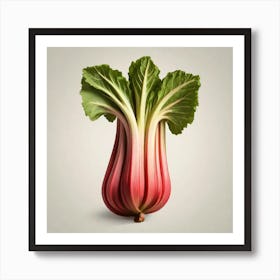 Rhubarb As A Logo (40) Art Print