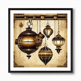 Steampunk Ornaments Art Print