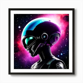 Space Alien Art Print