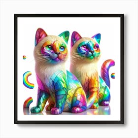 Creative Feline Cat Artwork 76 Art Print