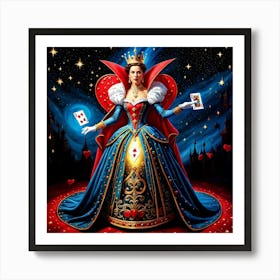 Queen Of Hearts 10 Art Print