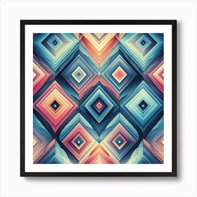 Abstract Geometric Pattern 26 Art Print