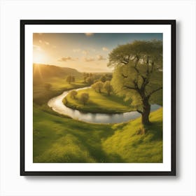 Landscape - Landscape Stock Videos & Royalty-Free Footage Art Print