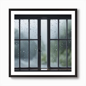 Rain Drops On Window 2 Art Print