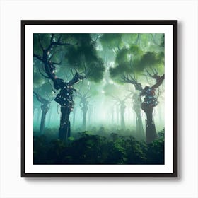 Trouble with the Trees Art Print