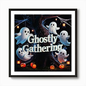 Happy halloween Illustration Spooky Horror devi background4 (3) Poster