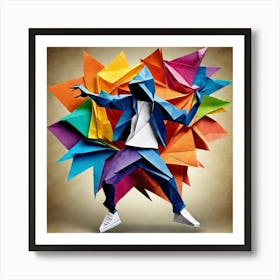 Origami Dancer 92 Art Print