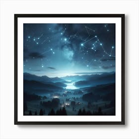 Night Sky With Stars Art Print