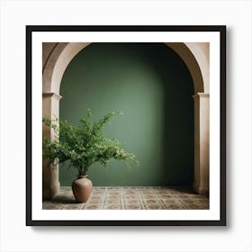 Green Wall Stock Videos & Royalty-Free Footage 2 Art Print