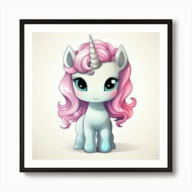 Cute Unicorn 155 Art Print