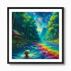 Rainbow River Art Print