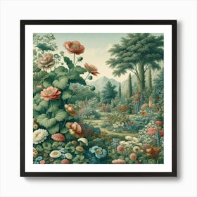 Garden Of Flowers Art Print