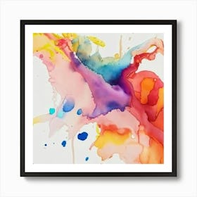 Abstract Watercolor Painting Art Print