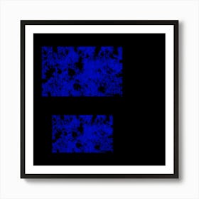 Blue Squares Art Print