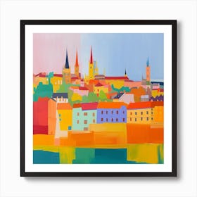 Abstract Travel Collection Budapest Hungary 4 Art Print