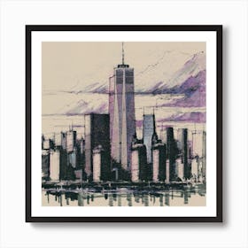 New York City Skyline 2 Art Print