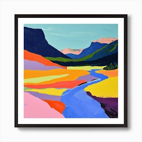 Colourful Abstract Banff National Park Canada 6 Art Print