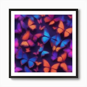 Colorful Butterflies 1 Art Print