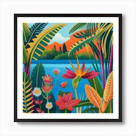 tropical nature Art Print