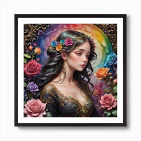 Rainbow Girl Art Print