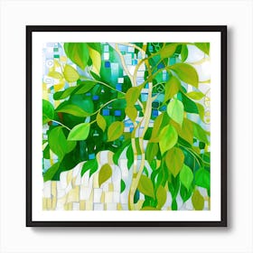 Vines Leaves and Patterns Art Print